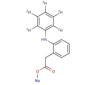 2-(Aminophenyl-d5)-phenylacetic Acid Sodium Salt - chemical structure image