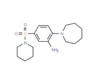2-azepan-1-yl-5-(piperidin-1-ylsulfonyl)aniline - chemical structure image