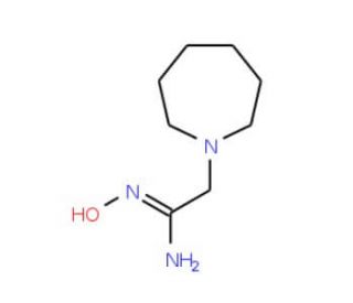 2-(azepan-1-yl)-N&prime;-hydroxyethanimidamide - chemical structure image