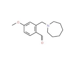 2-(Azepan-1-ylmethyl)-4-methoxybenzaldehyde - chemical structure image