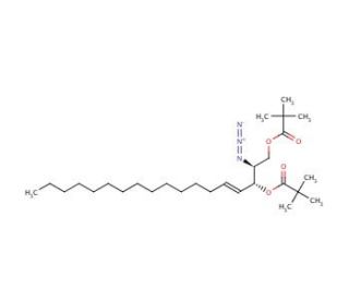 2-Azido-1,3-di-o-pivaloyl-D-erythro-sphingosine - chemical structure image