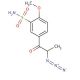 2-Azido-1-(4′-methoxy-3′-sulfonamidophenyl)-1-propanone (CAS 1189968-86-2) - chemical structure image