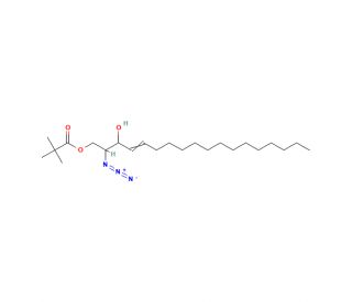 2-Azido-1-pivaloyl-D-erythro-Sphingosine (CAS 114275-41-1) - chemical structure image