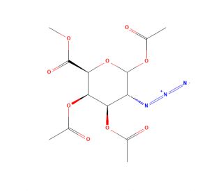 2-Azido-2-deoxy-D-galacturonate 1,3,4-Triacetate Methyl Ester (CAS 81997-92-4) - chemical structure image