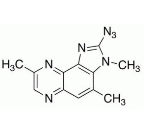 2-Azido-3,4,8-trimethyl-3H-imidazo[4,5-f]quinoxaline (CAS 210100-58-6) - chemical structure image