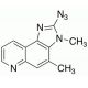 2-Azido-3,4-dimethylimidazo[4,5-f]quinoline (CAS 125372-29-4) - chemical structure image
