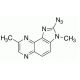 2-Azido-3,8-dimethylimidazo[4,5-f]quinoxaline (CAS 120018-43-1) - chemical structure image