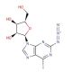 2-Azido-6-iodo-9H-purine-β-D-ribofuranoside - chemical structure image