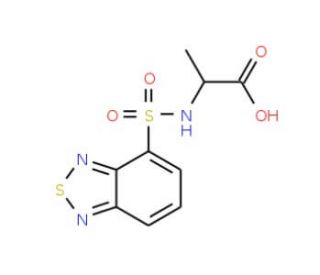 2-(Benzo[1,2,5]thiadiazole-4-sulfonylamino)-propionic acid - chemical structure image