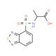 2-(Benzo[1,2,5]thiadiazole-4-sulfonylamino)-propionic acid - chemical structure image