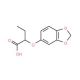 2-(Benzo[1,3]dioxol-5-yloxy)-butyric acid - chemical structure image