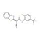 2-Benzothiazol-2-yl-3-(2-chloro-5-trifluoromethyl-phenylamino)-3-mercapto-acrylonitrile - chemical structure image