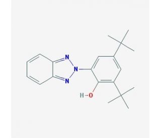 2-Benzotriazole-2-yl-4,6-di-tert-butylphenol (CAS 3846-71-7) - chemical structure image