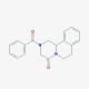 2-Benzoyl-1,2,3,6,7,11b-hexahydro-pyrazino[2,1-a]isoquinolin-4-one (CAS 54761-87-4) - chemical structure image