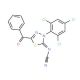 2-Benzoyl-5-cyanimino-4,5-dihydro-4-(2,4,6-trichlorophenyl)-1,3,4-thiadiazole - chemical structure image
