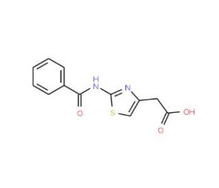[2-(benzoylamino)-1,3-thiazol-4-yl]acetic acid - chemical structure image