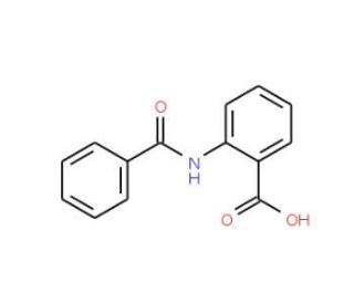 2-(benzoylamino)benzoic acid (CAS 579-93-1) - chemical structure image