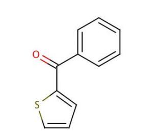 2-Benzoylthiophene (CAS 135-00-2) - chemical structure image
