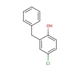 2-Benzyl-4-chlorophenol (CAS 120-32-1) - chemical structure image