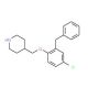 2-Benzyl-4-chlorophenyl 4-piperidinylmethyl ether - chemical structure image