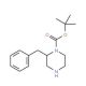 2-Benzyl-piperazine-1-carboxylic acid tert-butyl ester (CAS 481038-63-5) - chemical structure image