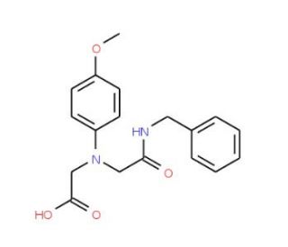 [[2-(Benzylamino)-2-oxoethyl](4-methoxyphenyl)-amino]acetic acid - chemical structure image