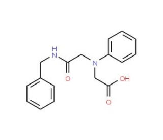[[2-(Benzylamino)-2-oxoethyl](phenyl)amino]-acetic acid - chemical structure image