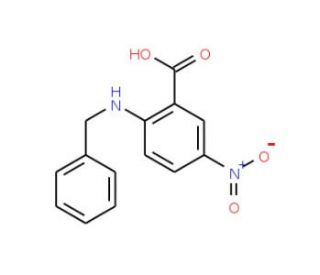 2-Benzylamino-5-nitro-benzoic acid - chemical structure image