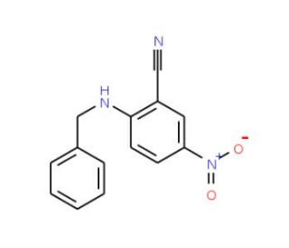 2-(Benzylamino)-5-nitrobenzonitrile - chemical structure image