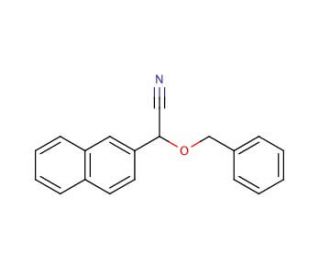 2-(Benzyloxy)-2-(2-naphthyl)acetonitrile (CAS 500372-25-8) - chemical structure image
