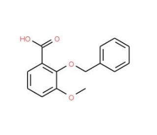 2-(Benzyloxy)-3-methoxybenzoic acid - chemical structure image