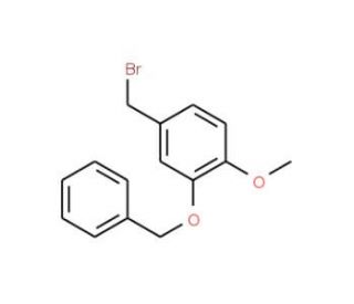 2-(Benzyloxy)-4-(bromomethyl)-1-methoxybenzene (CAS 55667-12-4) - chemical structure image