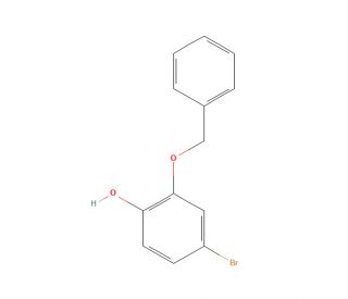2-Benzyloxy-4-bromophenol (CAS 153240-85-8) - chemical structure image