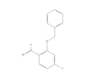 2-Benzyloxy-4-fluorobenzaldehyde (CAS 202857-89-4) - chemical structure image