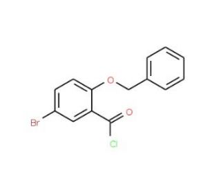 2-(benzyloxy)-5-bromobenzoyl chloride - chemical structure image
