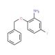 2-(Benzyloxy)-5-fluoroaniline - chemical structure image