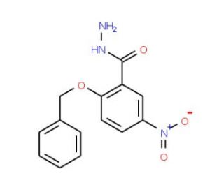 2-(Benzyloxy)-5-nitrobenzenecarbohydrazide - chemical structure image