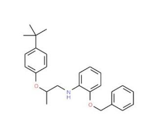 2-(Benzyloxy)-N-{2-[4-(tert-butyl)phenoxy]-propyl}aniline - chemical structure image