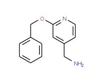 [2-(benzyloxy)pyridin-4-yl]methylamine - chemical structure image
