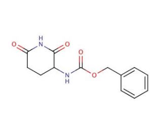 2-(Benzyloxycarbonylamino)glutarimide (CAS 24666-55-5) - chemical structure image