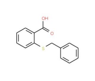 2-(Benzylsulfanyl)benzenecarboxylic acid (CAS 1531-80-2) - chemical structure image