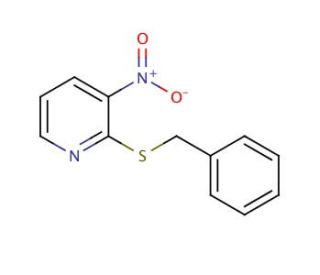 2-(Benzylthio)-3-nitropyridine (CAS 69212-31-3) - chemical structure image