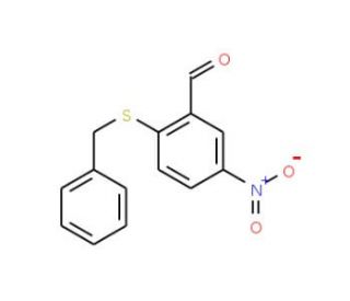2-(Benzylthio)-5-nitrobenzaldehyde (CAS 175278-43-0) - chemical structure image