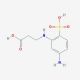 2-beta-Carboxyethylamino-4-aminobenzenesulfonic acid (CAS 334757-72-1) - chemical structure image