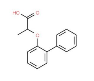 2-(Biphenyl-2-yloxy)-propionic acid - chemical structure image