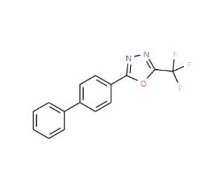 2-(Biphenyl)-4-yl-5-(trifluoromethyl)-1,3,4-oxadiazole - chemical structure image