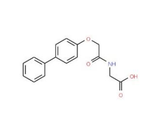 [2-(Biphenyl-4-yloxy)-acetylamino]-acetic acid - chemical structure image