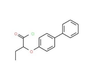 2-(biphenyl-4-yloxy)butanoyl chloride - chemical structure image