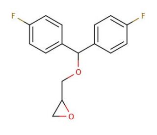 2-{[bis(4-fluorophenyl)methoxy]methyl}oxirane - chemical structure image