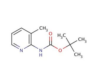 2-(Boc-amino)-3-methylpyridine (CAS 138343-75-6) - chemical structure image